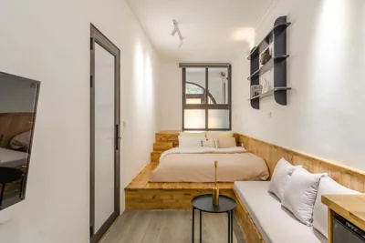 Studio-Apartment mit Queensize-Bett — Homestay CHAT - Noble Stay Train Street , Self check-in